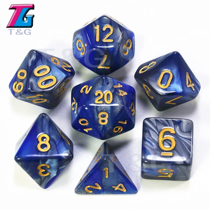 9 цветов на выбор DND Mix Dice Bag детские пластиковые кубики подарок на день рождения подземелья драконы настольные игры Вечерние