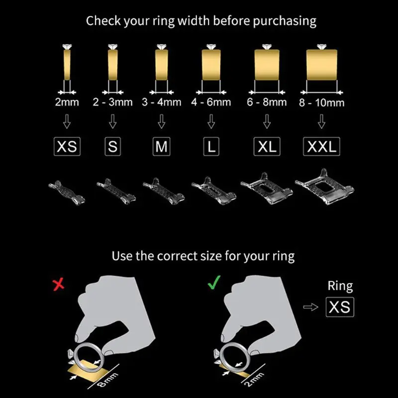 14Pcs Invisible Ring Size Adjuster for Loose Reducer Spacer Guard | Украшения и аксессуары