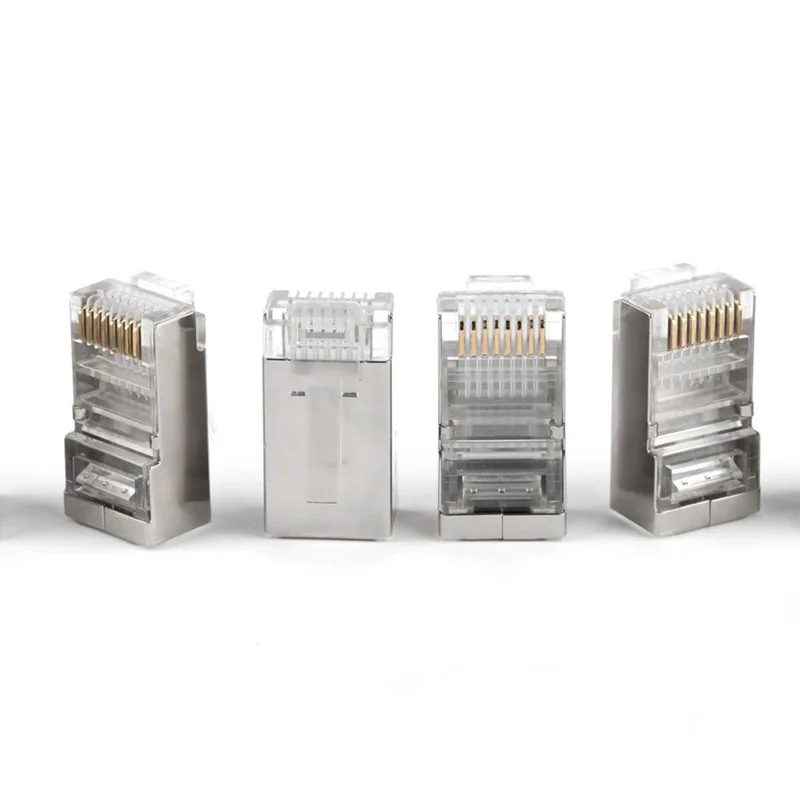 Модульный сетевой разъем RJ45 CAT5E 8 P8C 5 шт. ironlad ядер с золотым покрытием | Компьютеры