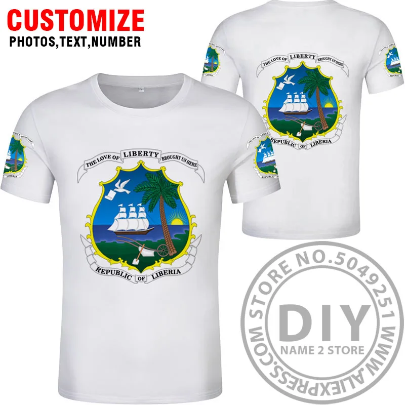 Style 8 LIBERIA t shirt diy изготовление под заказ имя номер lbr футболка nation flag lr, национальная страна, колледж, одежда с логотипом - Цвет: Style 8