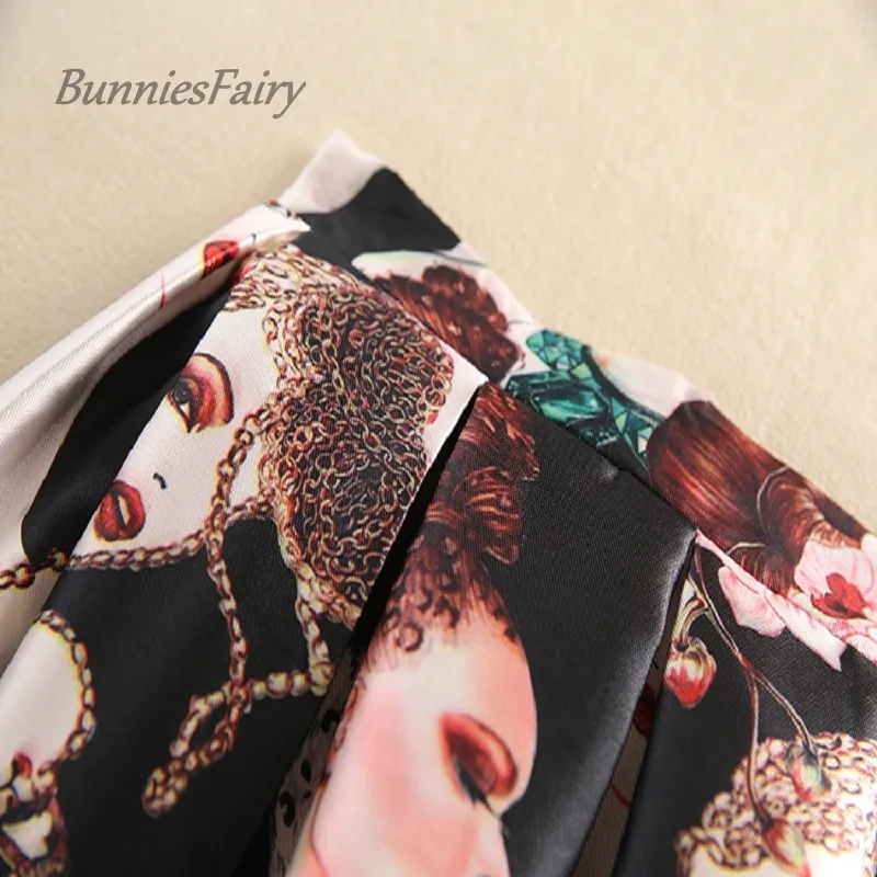 Юбка миди плиссированная с высокой талией принтом|party wear shirt|party dresses girlswear skirt |