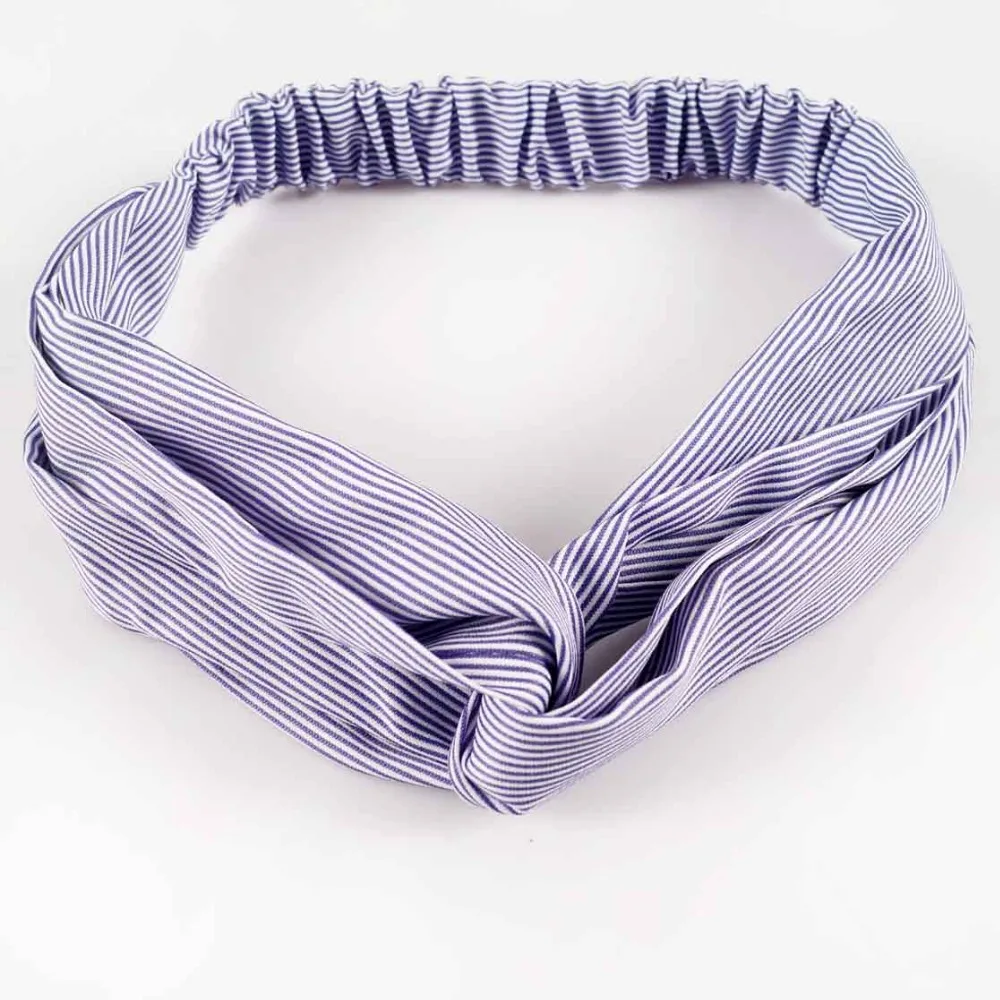 

Soft Headwear Striped Cross Hairband Knitted Knot Headband GirlHair bands Women Turban Hair Accessories