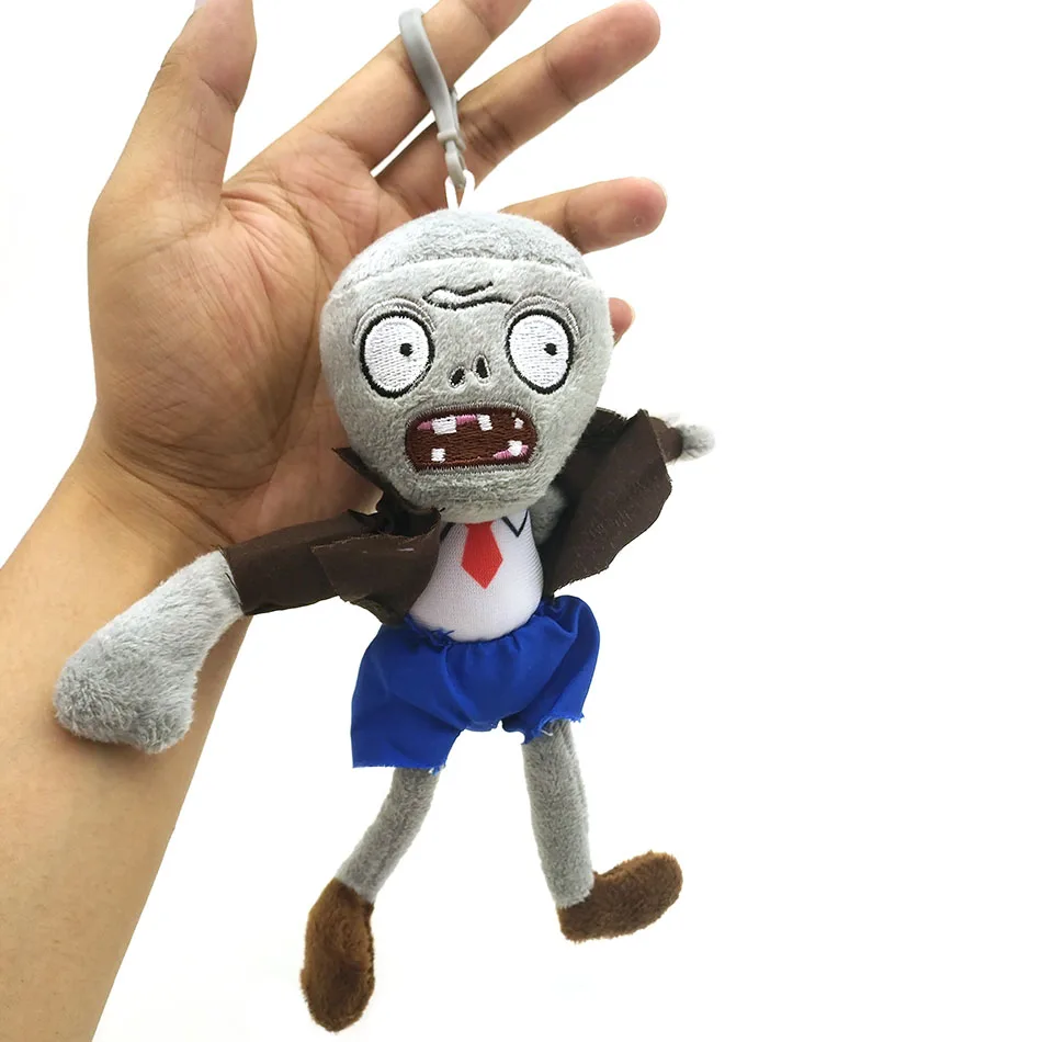 

Skyleshine 24pcs/Lot Plants vs Zombies Plush Keychain 15cm Plants vs Zombies Soft Stuffed Plush Toys Doll Baby S9155