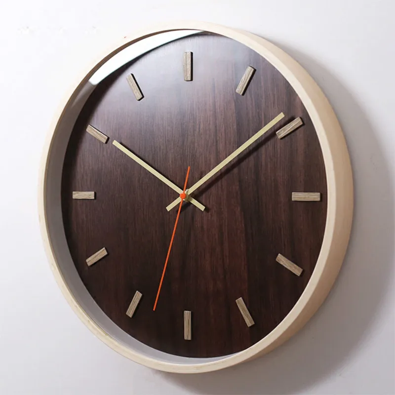 14 дюймовые японские домашние тихие часы Современное украшение Висячие