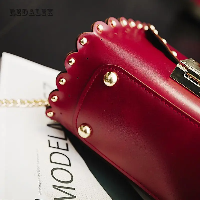 2017 Новая Сумка Плеча Сумку Цепи Блокировки Кружева Все Матч Моды Небольшой