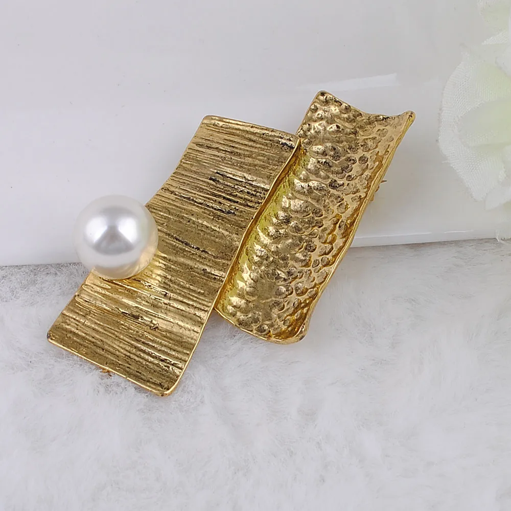 Молоток сплав броши с искусственным жемчугом Винтажные Ювелирные изделия черный