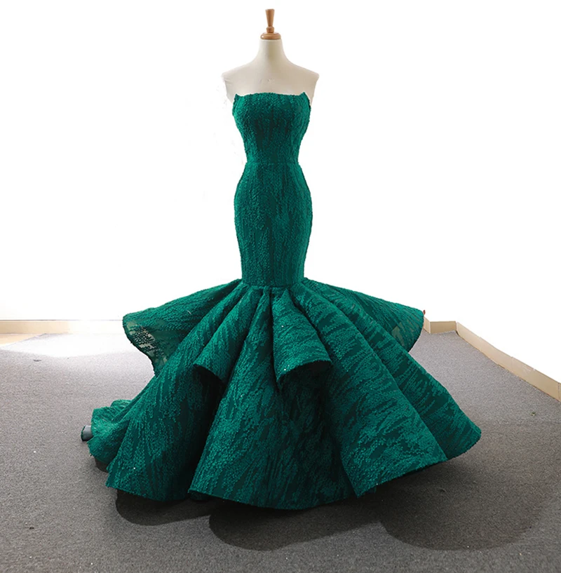 RSM66614 mermaid red wedding party dresses sexy strapless blue corset prom dress  purple trumpet dress green evening dress 2020