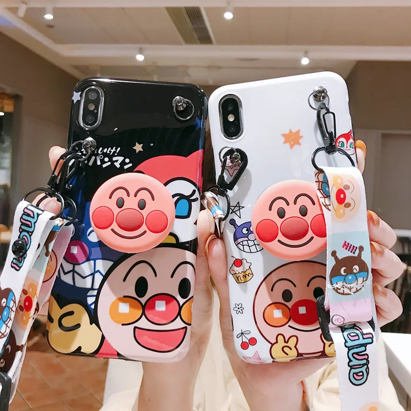 3 шт для iPhone XS Max мультфильм Anpanman чехол милый мягкий задний Чехол 8plus XR X 7 7plus 6S 6P +