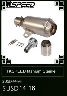 Tkspeed 48.8 мм изменения мотоцикл Выхлопная труба нержавеющая сталь жареные трубки GP выхлопной трубы