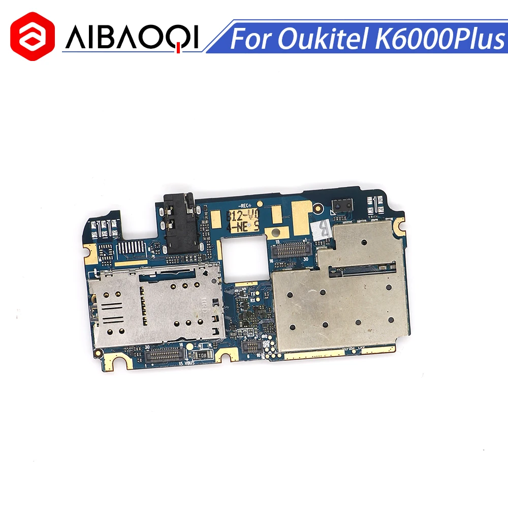 Aibaoqi новая оригинальная материнская плата 4G+ 64G Встроенная память гибкий кабель материнской платы доска для Oukitel K6000 Plus Android 7,0 MTK6750T чехол для телефона