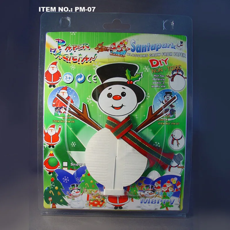 Paper Magician Magic White Snow Man Growing Tree Liquid DIY NON-TOXIC Blossom Artificial Flower Kids Toys Christmas | Дом и сад