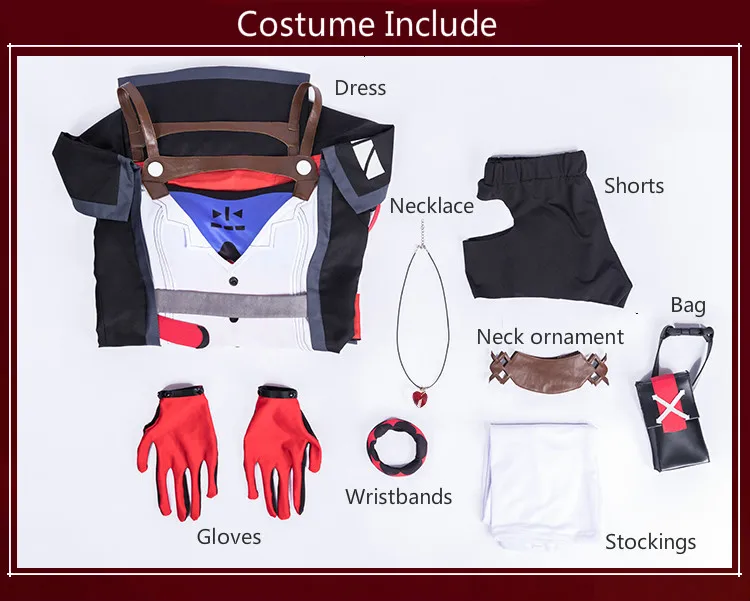 Costume Игра Honkai Impact 3: Reburn; костюм для косплея; платье касланы; костюмы для косплея; карнавальные вечерние костюмы на Хэллоуин; Benghuai 3: Reburn - Цвет: Costume