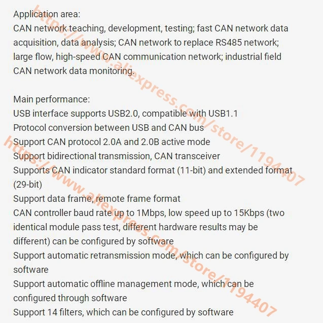 1 шт./лот USB-to-CAN USB-CAN адаптер может отлаживать анализатор шины поддержка