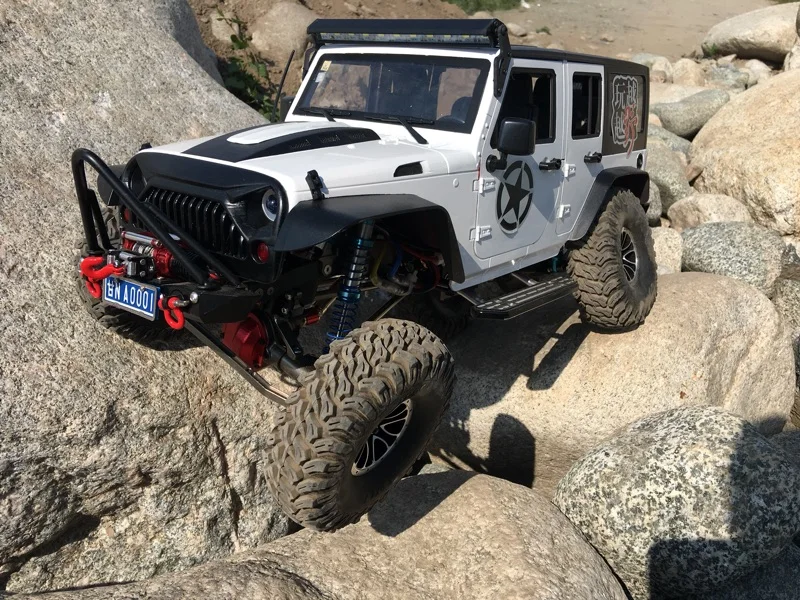 Gwolf Racing 1/10 CNC полностью алюминиевый и карбоновый 313 мм Колесная база Wrangler Frame AXIAL SCX10