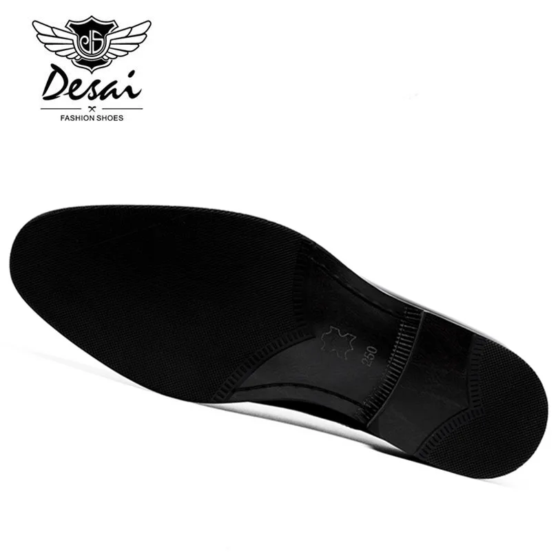 DESAI Brand Men's Business Dress Shoes Comfortable Cow Leather Classic Retro British Style Formal Men EU Size 38-47 | Обувь