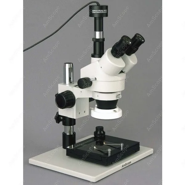 Инспекционный зум-микроскоп -- AmScope поставляет 3.5X-90X инспекционный с 1.3MP цифровой