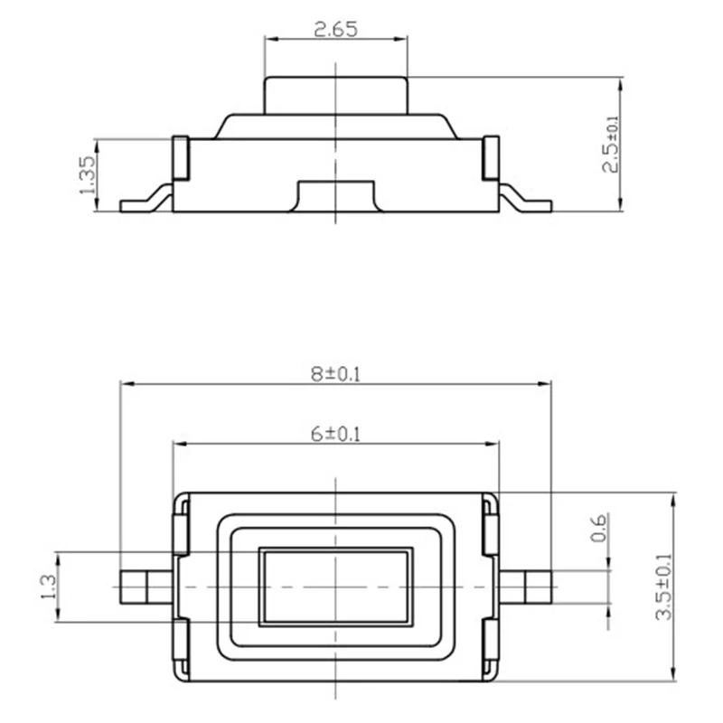 Тактильный кнопочный микро переключатель G73 50 шт./лот SMT 3x6x2 5 мм 2PIN самосброс
