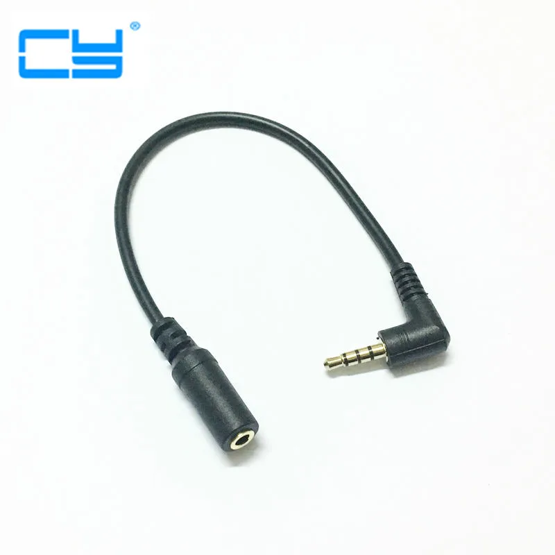 Кабель extensao для аудио 3 5 90 градусов macho femea 0 1 m Разъем Jack estereo para fone de ouvido carro AUX M/F |