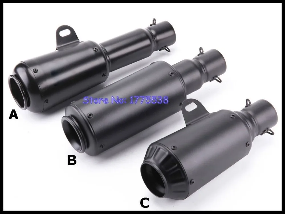 Глушитель выхлопной трубы мотоцикла модифицированный Длина 265 мм вход 51 2