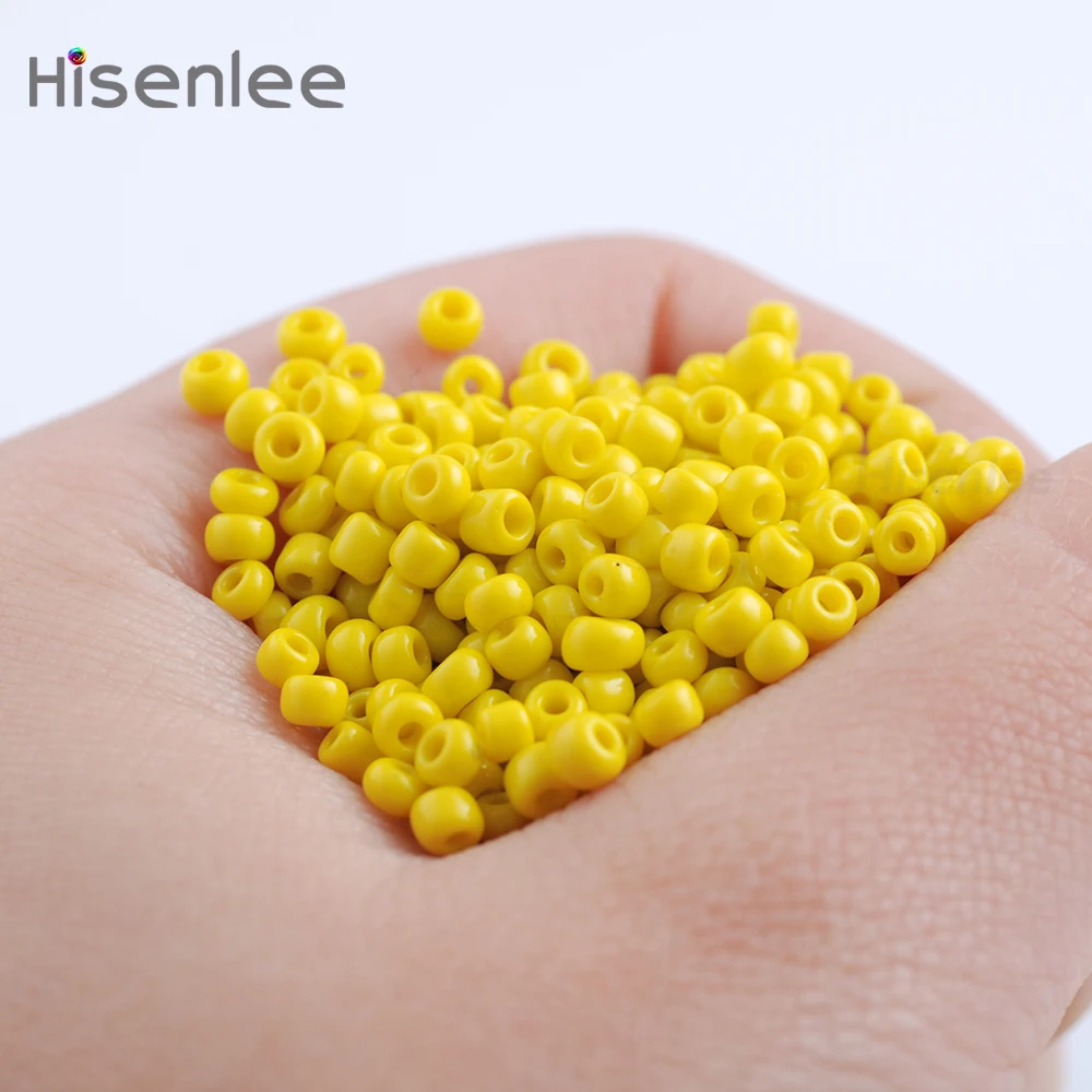 Hisenlee 3 мм 1500 шт. лимонный цвет керамическая текстура чешские семена разделитель
