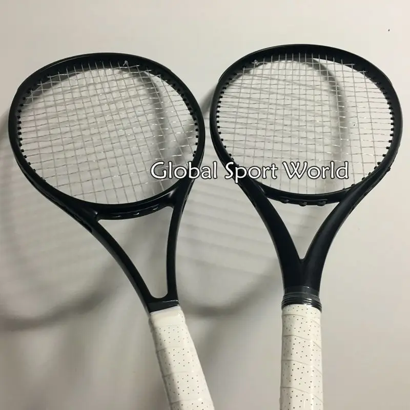 100% Graphite 2015 Tennis Rackets Full Black 41/4,43/8,41/2 Free Shipping