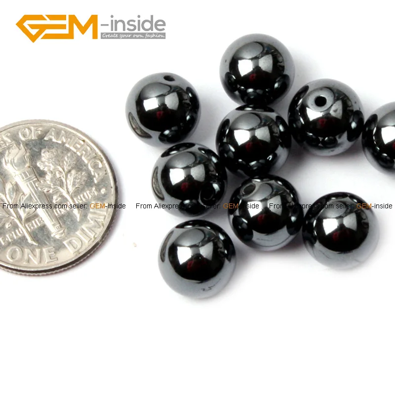 10 шт. бусины из гематита 4 12 мм|hematite beads|stone beadsbeads for jewelry making |