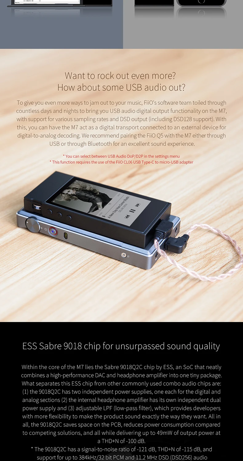 FiiO металлический чехол M7 Bluetooth 4,2 aptx-hd LDAC Hi-Res сенсорный ЖК-экран мини Музыка MP3 Воспроизведение с fm-радио(черный/красный/синий/серебристый