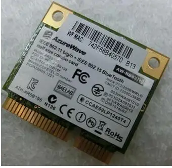 Устройство док станция Qualcomm Atheros AR9285 AR5B195 AR9002WB 1NGCD 150 Мбит/с + Bluetooth3.0 Половина мини