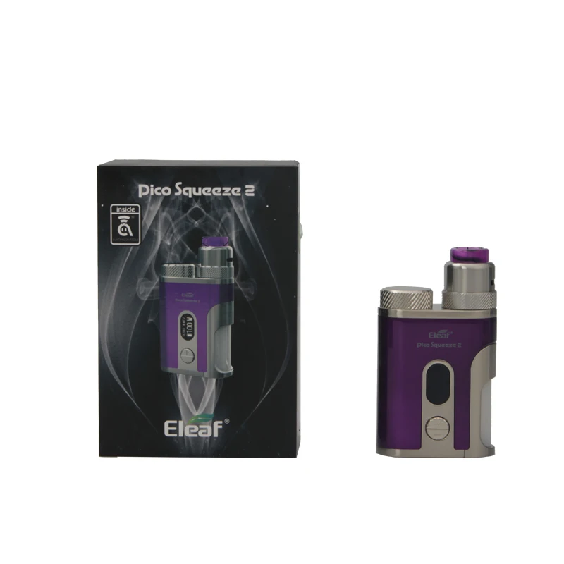 Оригинал eleaf Pico Squeeze 2 комплект коробка Mod Vape 100 Вт fit AVB 21700 батарея и коралловый