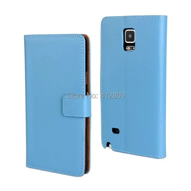 Fashion Genuine Leather Stand Skin Folding Wallet Style Pouch Cover Case for Samsung Galaxy Note 4 Cellphone Bags Free | Мобильные