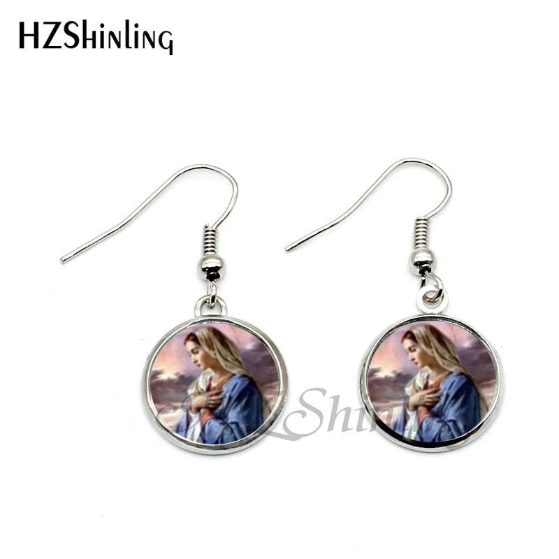 Женские серьги Крючки с изображением Богородицы|art earrings|earrings artearrings ladies |