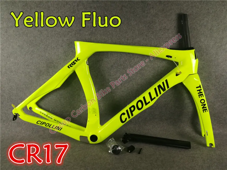 3K CR17 T1000 3 K/UD/1 K MCipollini RB1K одна карбоновая дорожная рама Cipollini с XXS/XS/S/M/L/XL матовая/глянцевая 24 цвета на выбор - Цвет: 3K CR17
