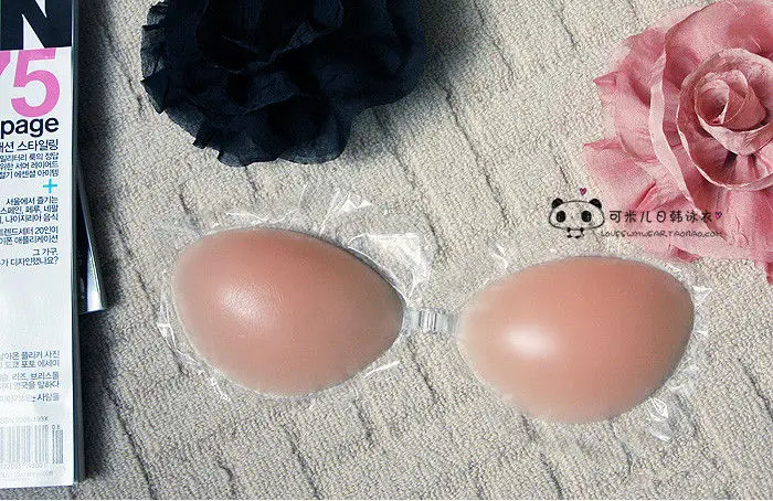 100 pcs Female Sexy Stealth Silicone Bra Self-adhesive Stick on Gel Push Up Invisible Strapless Thin Cup Bikini Bra Silicone A-D