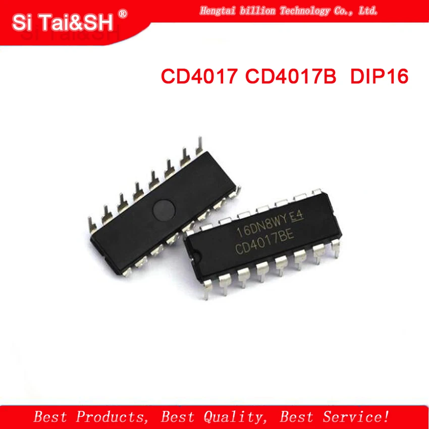 10 шт./лот CD4017 CD4017B CD4017BE 4017 счетчик пройденных дней IC новый