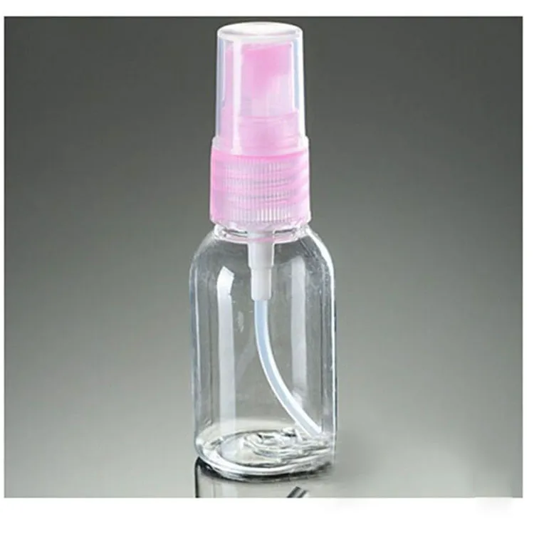 

5 Pieces 1 SET Mini Plastic Transparent 30ml Small Empty Spray Bottle For Make Up And Skin Care Refillable Bottle