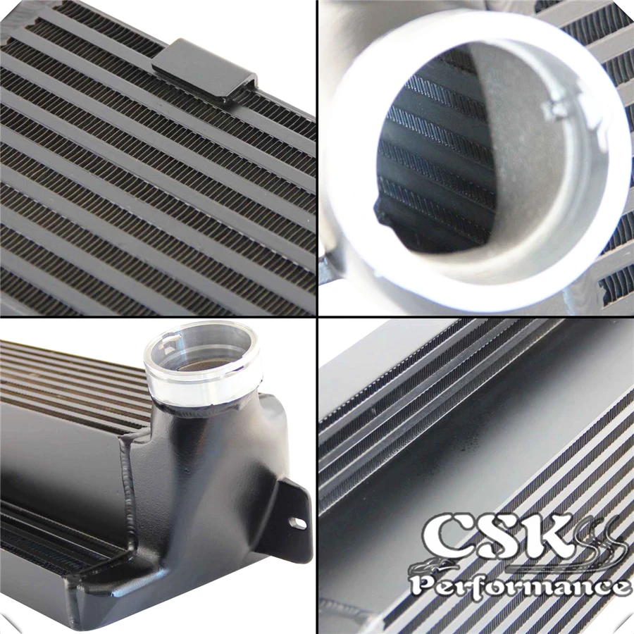 FMIC Серебряный алюминиевый двойной интеркулер со шлангом комплект подходит для