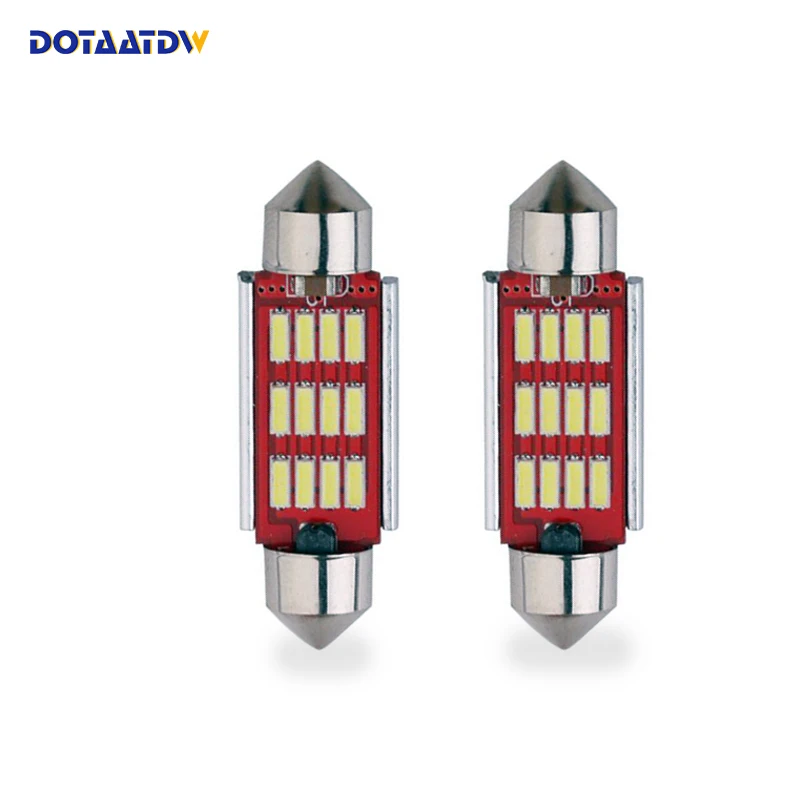 2x Canbus C5W 4014SMD Автомобильные светодиодные лампы 41 мм 39 36 31 автомобиля гирлянда для
