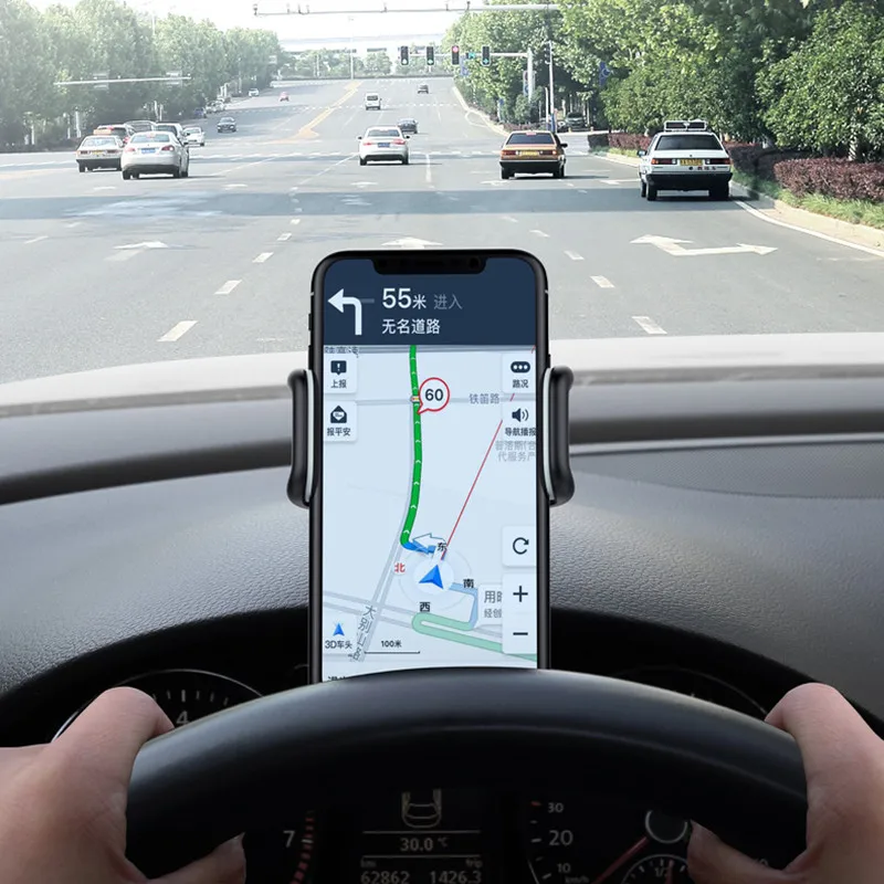 Универсальный автомобильный держатель для телефона с креплением на приборную