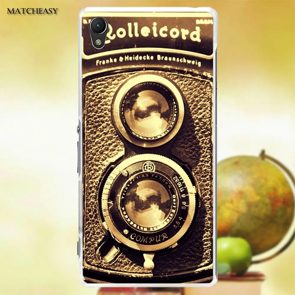 Oedmeb Rolleiflex винтажная Ретро камера для Sony Xperia Z Z1 Z2 Z3 Z4 Z5 compact Mini M2 M4 M5 T3 E3 XA мягкий