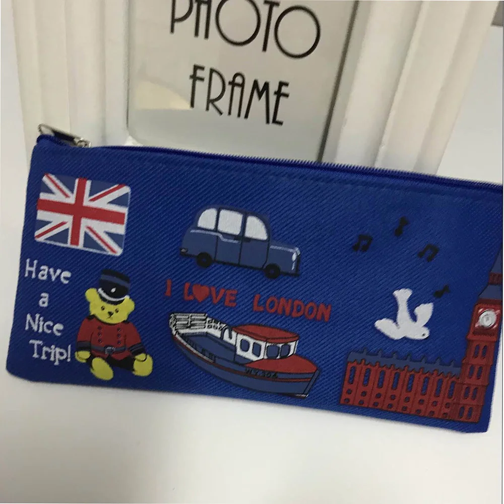 Чехол для карандашей и ручек в лондонском стиле косметичка сумочка косметики