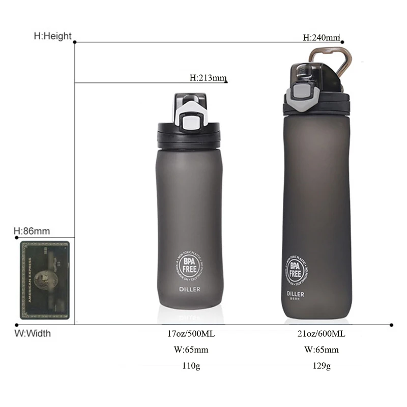 Фирменная спортивная Бутылки для воды 500/600 ml Протеин шейкер для путешествий на открытом воздухе Портативный герметичные Тритан пластичные бутылки для напитков без добавления бисфенола А