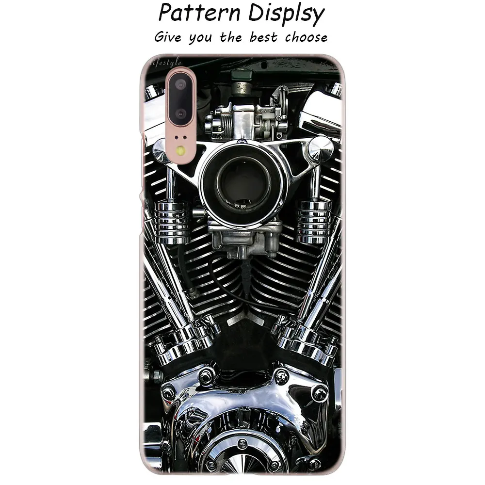 MLLSE классический мотоцикл модный прозрачный чехол для huawei P30 P20 P10 P9 P8 Lite P30 P20 мини-видеокамера-регистратор с креплением к P Smart плюс крышка Лидер продаж