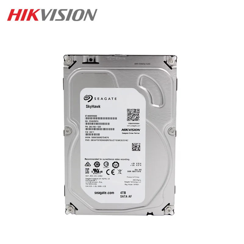 Seagate 4 ТБ Hikvision Товары теле- и видеонаблюдения HDD внутренний жесткий диск 5900 об./мин.