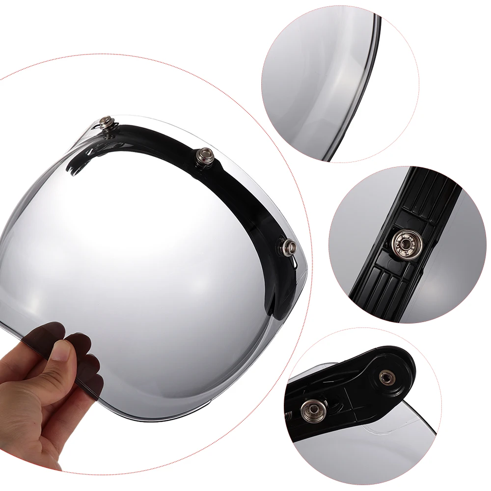 Motorcycle Helmet Lens + Frame Vintage Durable Bubble Visors Wind Shield Windscreen Riding Protection Security For Harley | Автомобили и