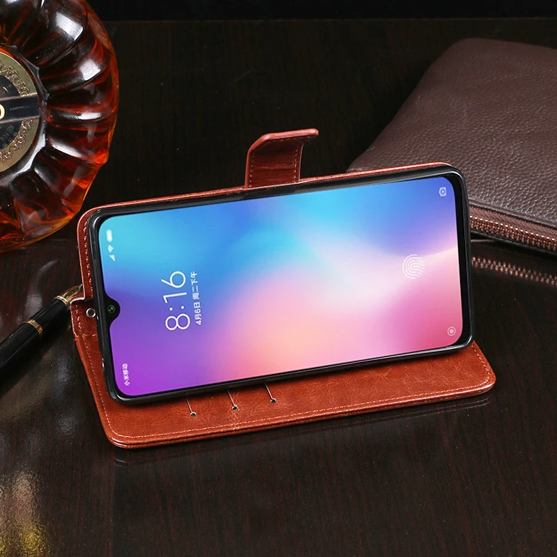 Роскошный кожаный флип-чехол для Xiaomi Mi 9 SE задняя крышка защитный чехол телефона
