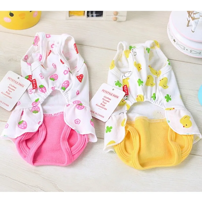 2016 новая весенняя и летняя одежда для собак милый мультяшный хлопковый розовый