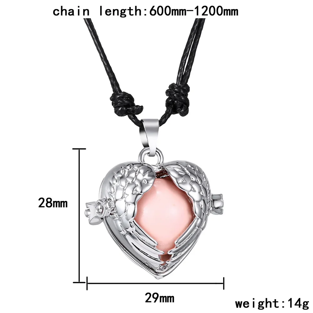 Мексиканский Ангел звонящий колокольчик с подвеской шариком ожерелье для женщин