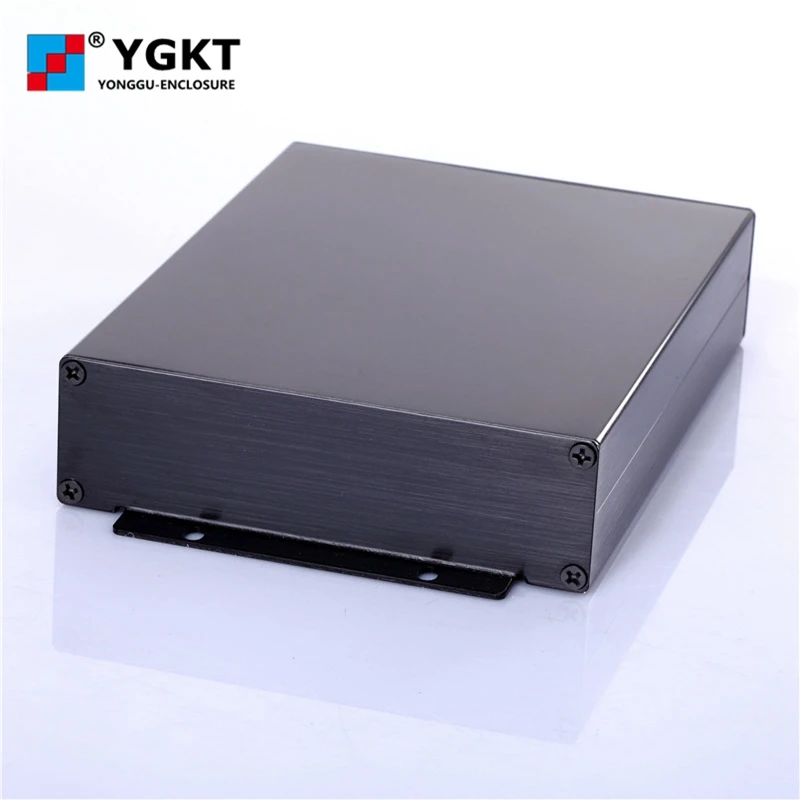 Электронный корпус алюминиевый анодированный профиль черного цвета 114 33 120 мм (YGS