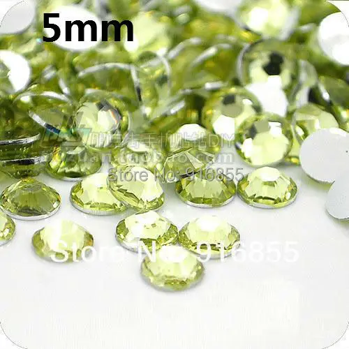 

Free shipping Hot sale Wholesale SS20 10000pcs 5mm Resin rhinestones Flatback, Light yellow,nail art rhinestones craft for DIY