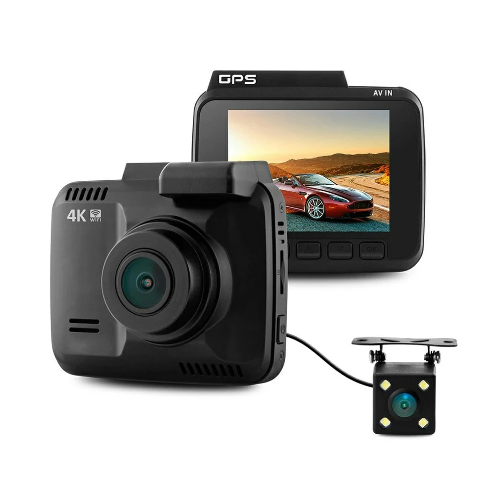 GS63H Автомобильный видеорегистратор с двумя объективами Wi Fi FHD 1080P фронтальная + VGA